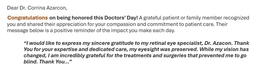 Dr. Azarcon Testimonial 5